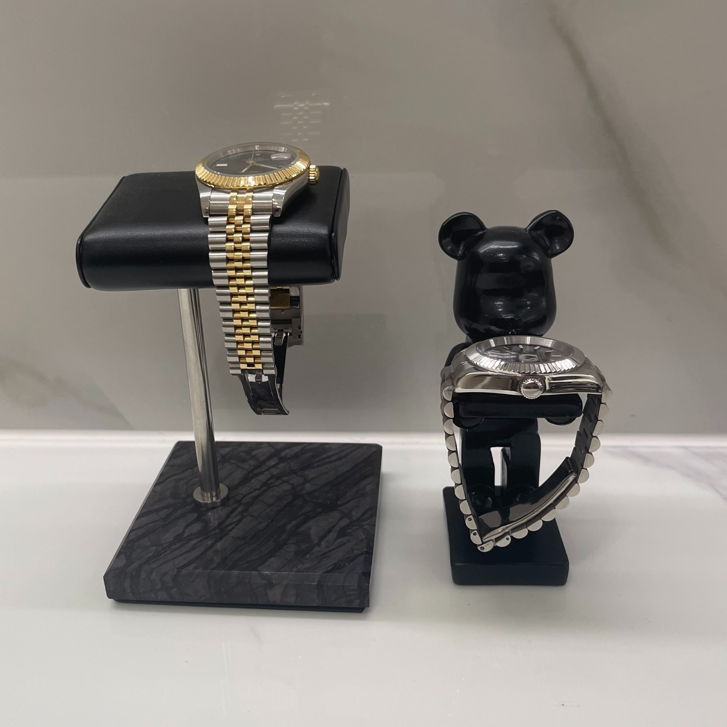 Marble Base Watch Display BLACK